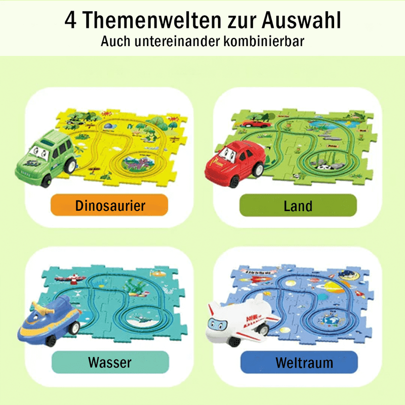 Swariis Autospaß - Das kreative Auto Puzzle Lernset für Kinder