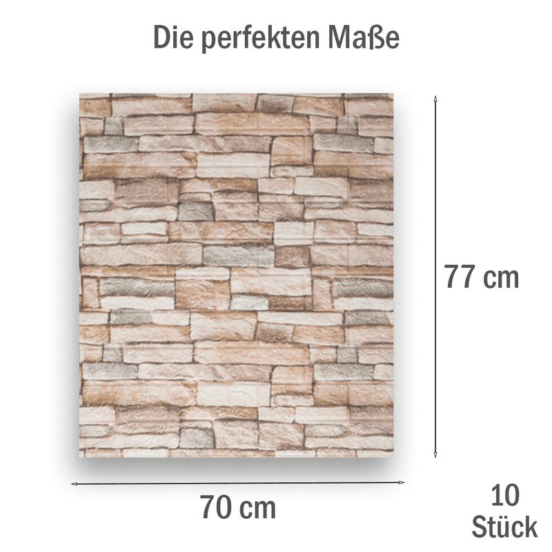 Swariis Edelwand - Selbstklebende 3D-Tapete spart Zeit & Nerven beim Tapezieren