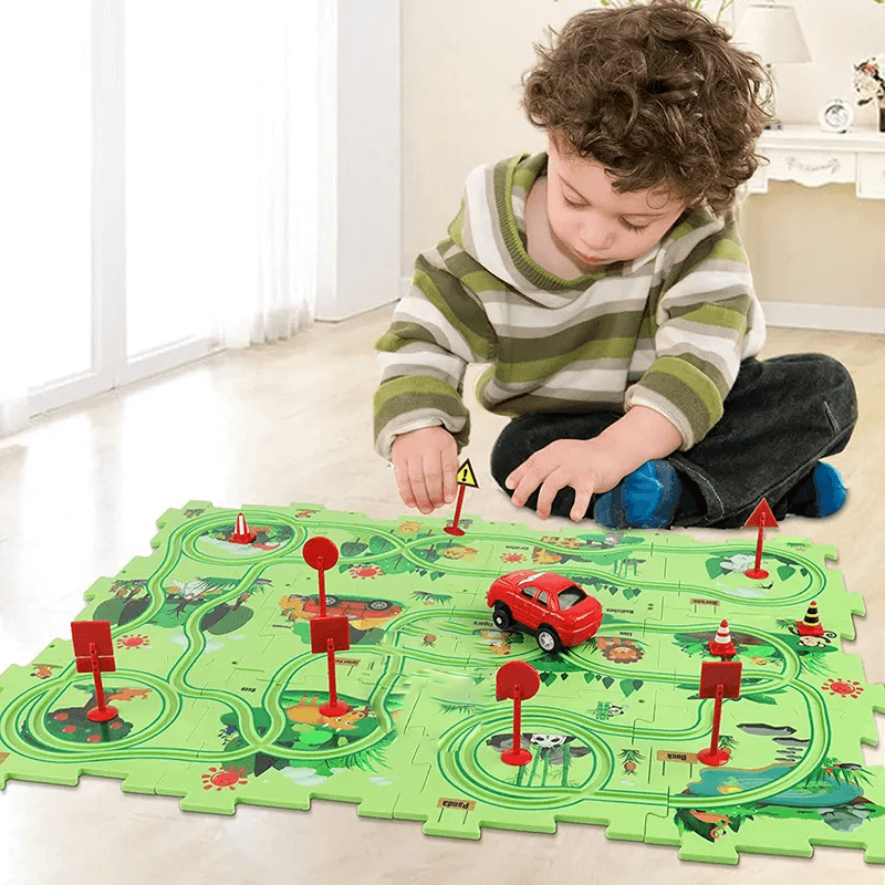 Swariis Autospaß - Das kreative Auto Puzzle Lernset für Kinder